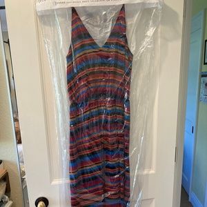 Joie Spaghetti Strap Colorful Summer Dress w/ Racerback (Sz S) JUST DRY CLEANED!